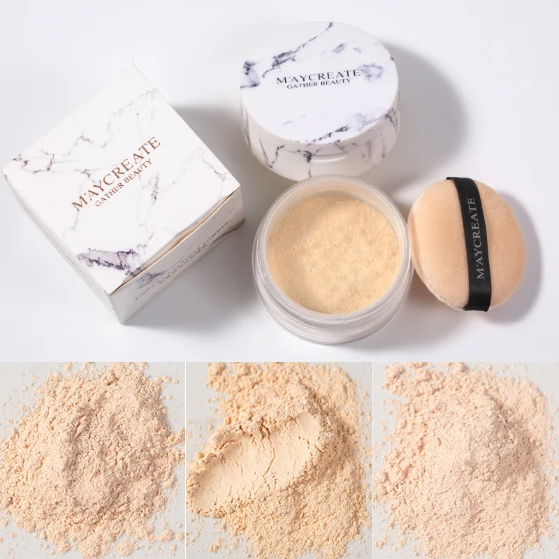 

Marble Powder Fixed Makeup Powder Oil-control Persistent Waterproof and Moisturizing Powder Foundation Powder