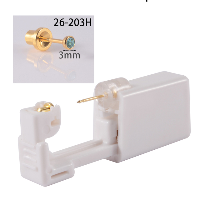 Disposable Sterile Ear Piercing Unit NO PAIN Piercer Tool Machine Kit Stud Cartilage Tragus Helix Piercing Gun DIY Jewelry