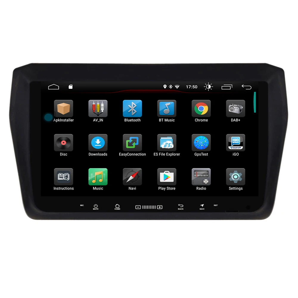 

9 "2.5D Car DVD Multimedia player For Suzuki SWIFT 2017-2019 Android 9.0 Radio Tape Recorder Navigation GPS