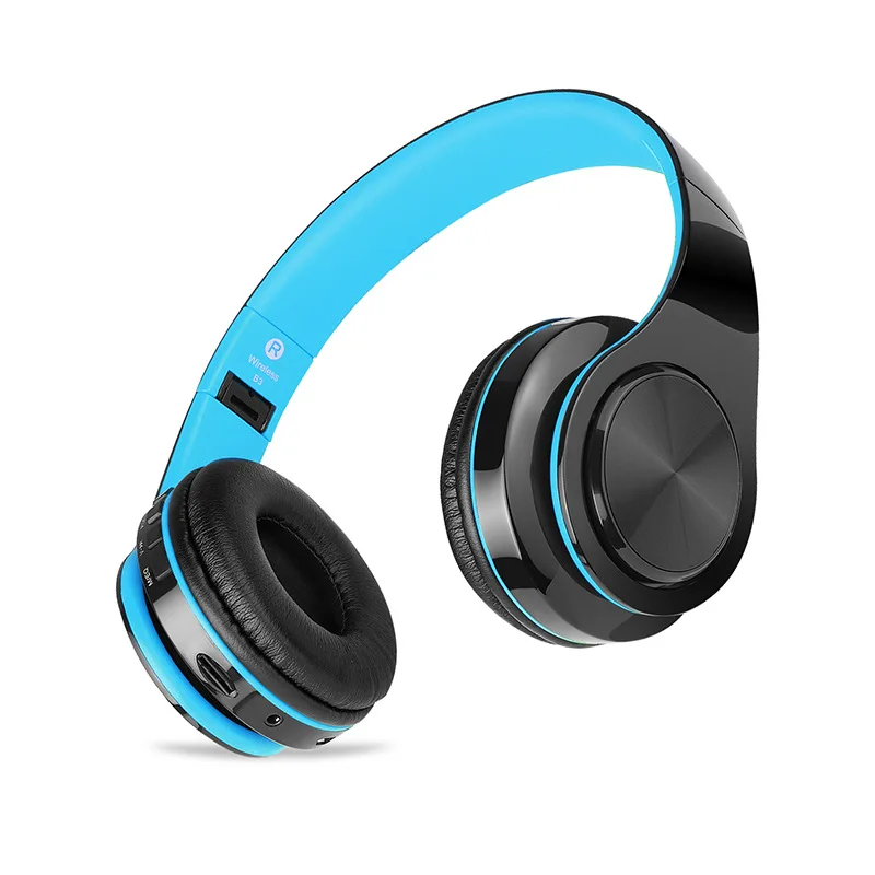 Hifi Смарт шумоподавление складной беспроводной Bluetooth MP3 Наушники плеера Поддержка