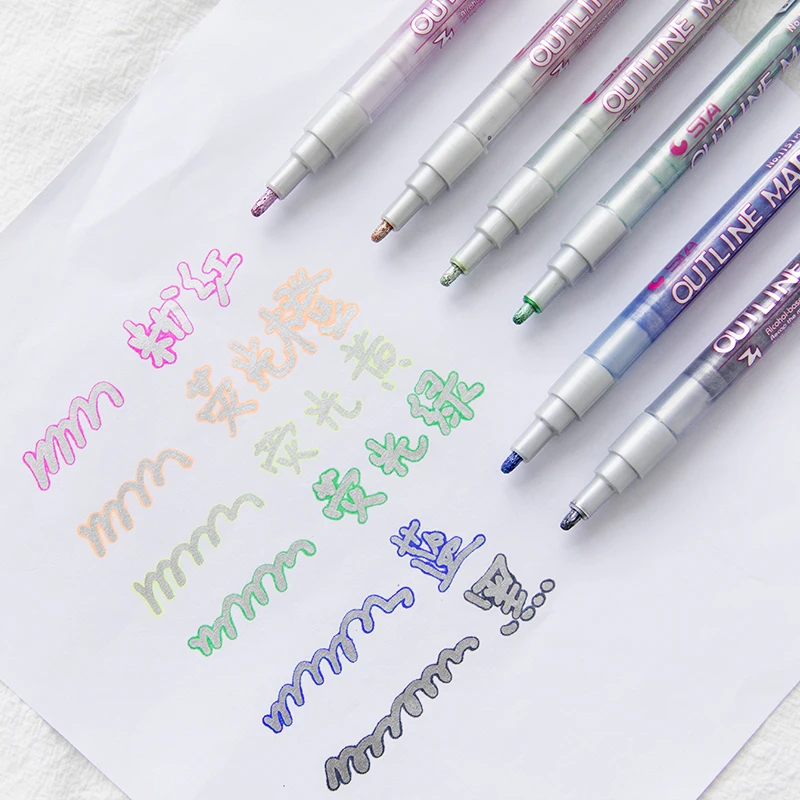 Metallic Pens With Outline 2025 - Main Image