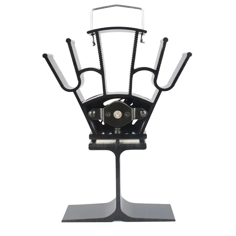 5 Blades Heat Powered Stove Fireplace Eco Friendly Fan Fuel Saving Wood Burner Stove Fan
