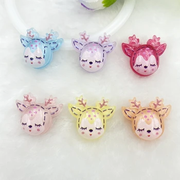 

10pcs Mixed cute fawn head flat backs Scrapbooking Hair bow Center Embellishments DIY Accessories C72