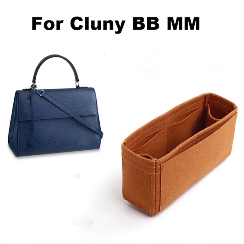 

For Cluny BB MM Purse Organizer Insert Bags Organizer Makeup Handbag-3MM Felt Premium Felt (Handmade/20 Colors)