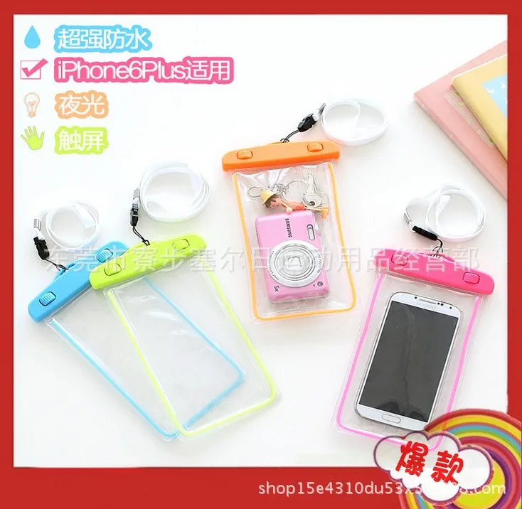 Night Light Sports Universal Waterproof Cellphone Bag Shining Outdoor Sports Creative-Waterproof Cellphone Bag