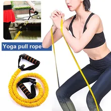 Portable TPE Yellow Stretch Arm Apparatus Puller Fitness Pull Rope Chest Expander Tension Band Removable Flexible Pull Rope