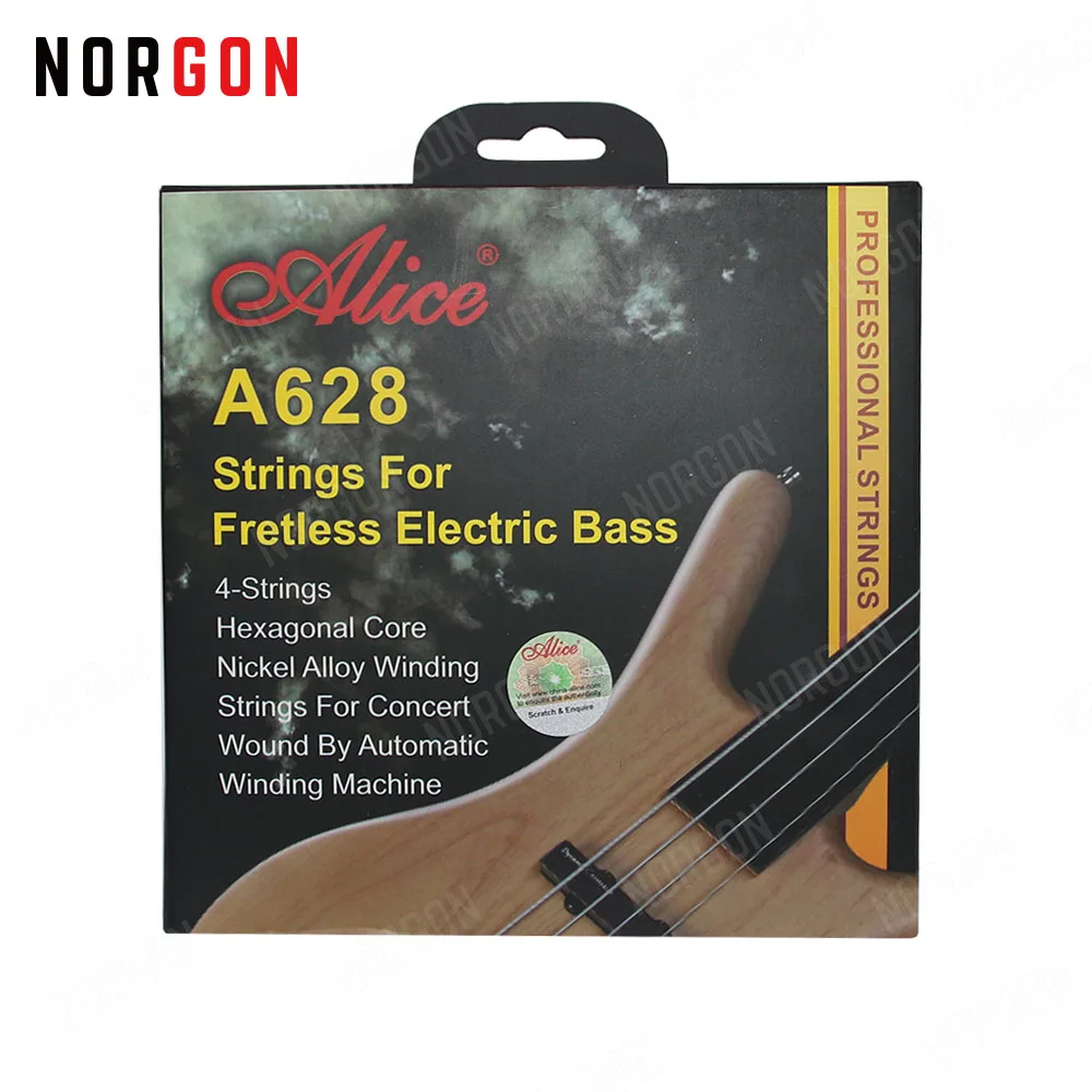 Alice Fretless электрические басовые струны запчасти для гитары и аксессуары