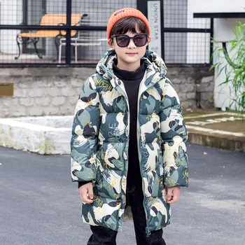 

kids down jacket boys winter coat 2020 new big children's down jacket boys thick hooded Coat