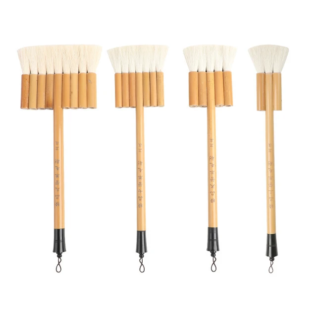 Soft Thick Sheep Hair Hake Paint Brush Bamboo Handle Hake Blender Brush Pen  Paintbrush For Watercolor
