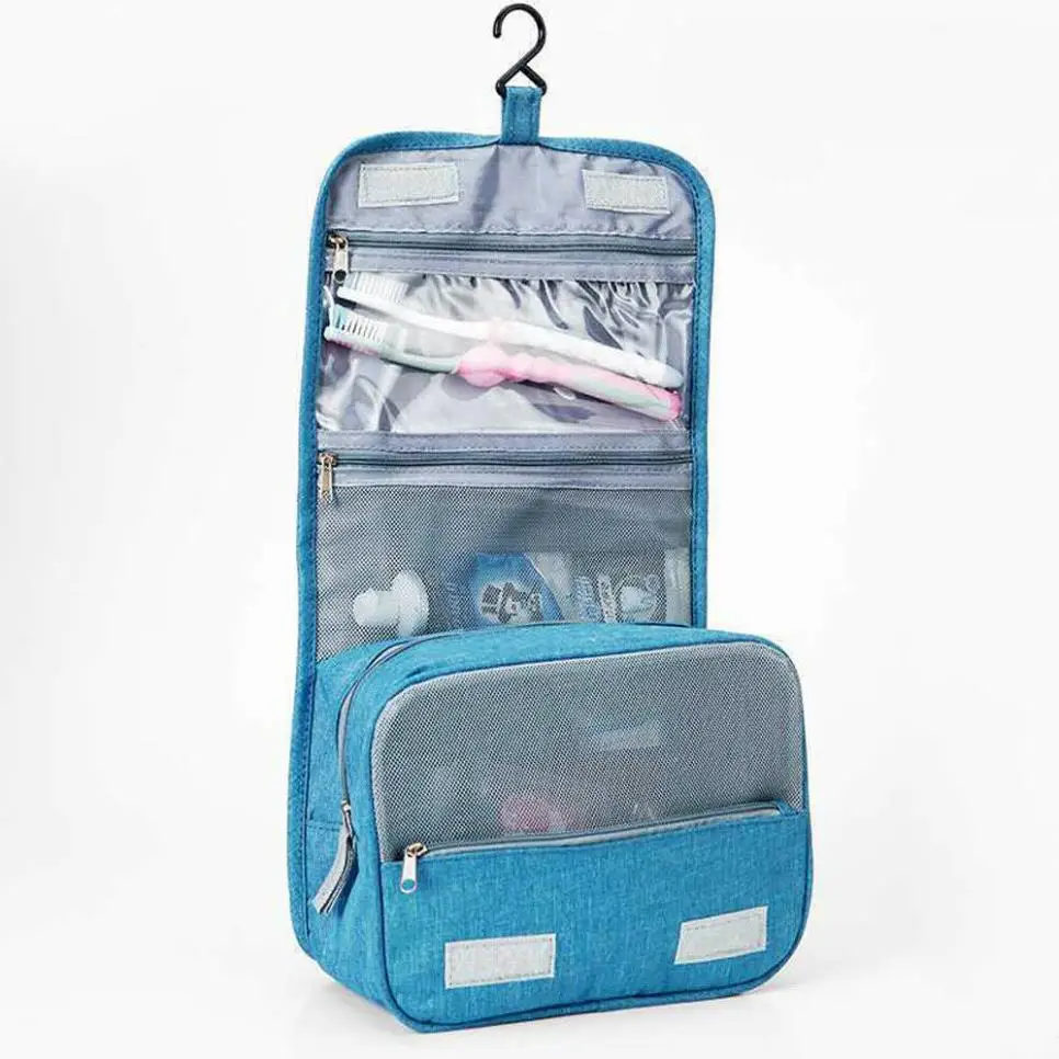 Дорожная портативная косметическое хранение макияжа, сумка-Органайзер, сумочка для туалетных принадлежностей, Повседневная одноцветная многофункциональная вместительная сумочка - Цвет: A
