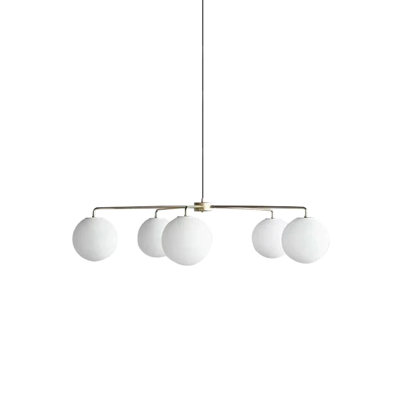 5 lights Скандинавский минималистичный светодиодный светильник для гостиной, Современная креативная люстра для спальни, ресторана, дизайнерская Волшебная стеклянная люстра - Цвет абажура: 5 lights