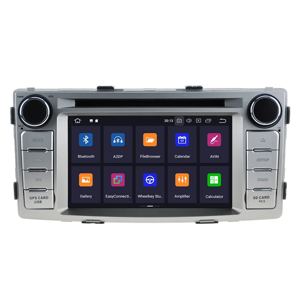 Android 10,0 Автомобильный DVD стерео мультимедийный плеер для Toyota Hilux Fortuner 2012- радио gps Navi аудио стерео головное устройство карта