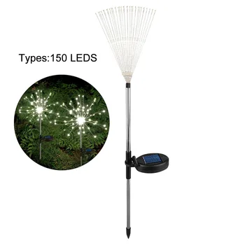 

Outdoor Garden Patio Stake Copper Wire Starburst Solar Light Walkway DIY Flowers Trees Landscape 90 120 150 LEDs Lawn Backyard