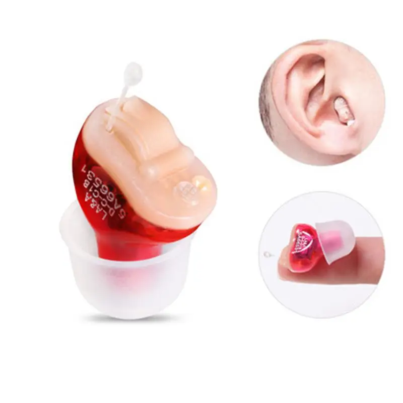  2019 New Hot Selling Ite Hearing Aid Portable Small Mini In The Ear Invisible Sound Amplifier Adjus
