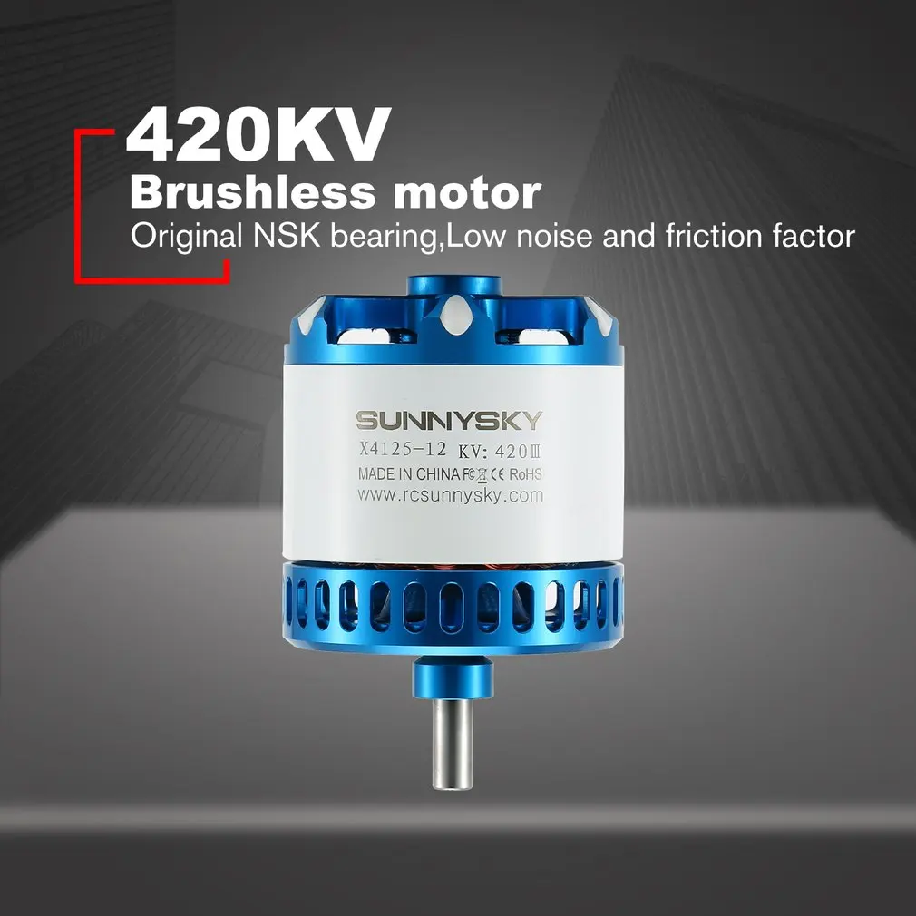 SUNNYSKY X4125 III 250KV/420KV/515KV бесщеточный двигатель для неподвижного крыла 3D RC Дрон Вертолет Самолет Запчасти Аксессуары