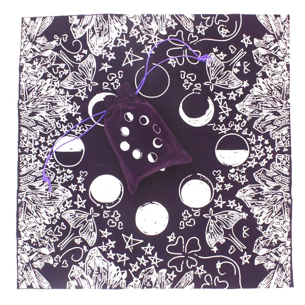Purple Скатерть Таро, плотное Таро, хлопок, настольная карточная игра, физический помощник, каждый день, для любителей Таро, командный Спорт - Цвет: Purple