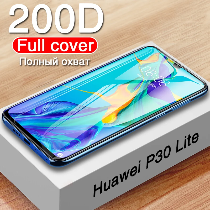 

Full Curved Tempered Glass For Huawei P30 P20 P10 Lite Screen Protector Film For P10 Plus Huawei P30 P20 Pro Protective Glass