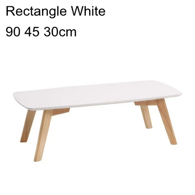 White 90 45 30 cm Твердый деревянный чайный столик окно низкий стол спальня Маленький журнальный столик гостиная прямоугольный японский стиль Азия стиль мебель - Цвет: White 90 45 30 cm
