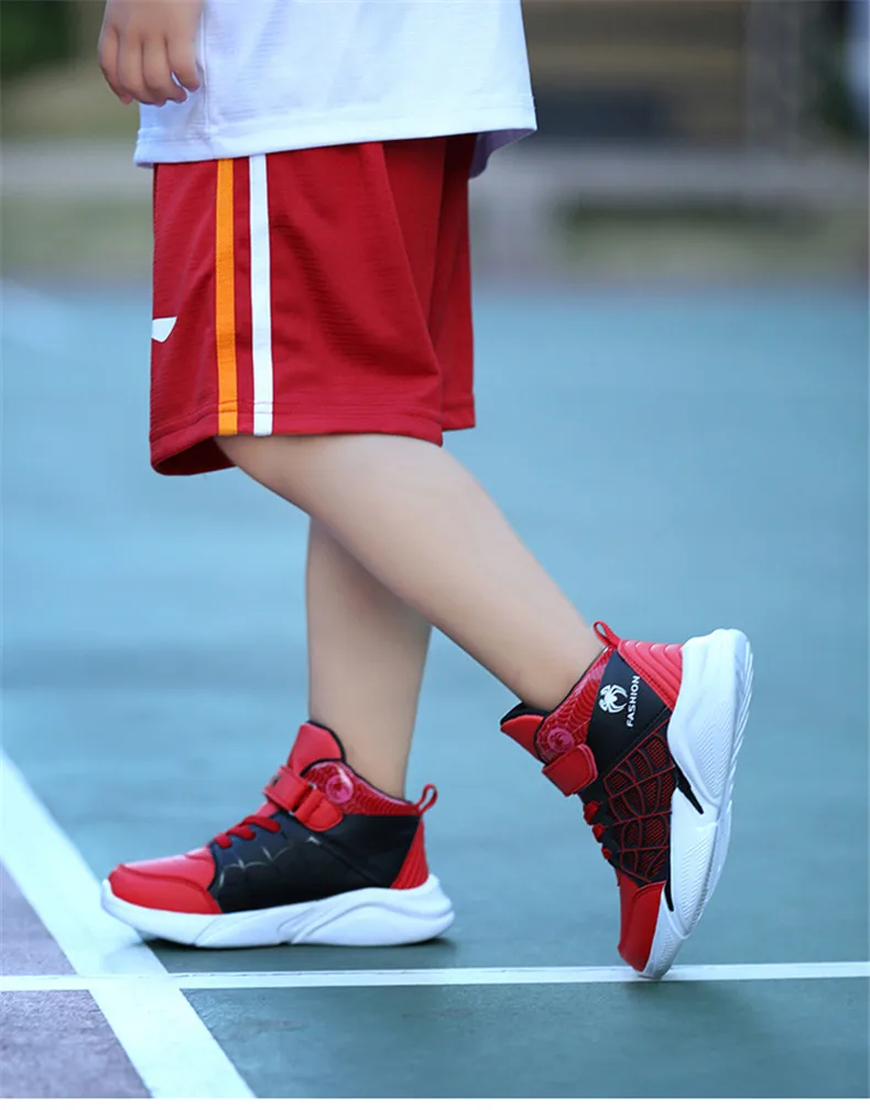 PINSEN 2019 Winter Kids Sneakers Boys Basketball Shoes Running Casual Children Shoes Boy Sport Spiderman Shoes chaussure enfant (10)