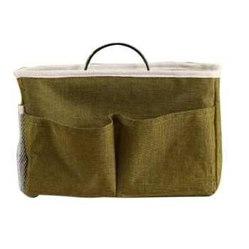 

Students Cloth Bedside Hanging Storage Bag Holder Organizer for Dorm Bed Rails - Straight Hook Type Grass Green