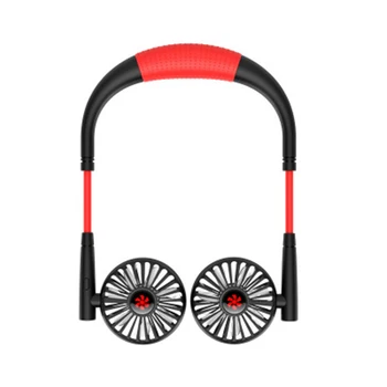 

New Lazy Sports Hanging Neck Fan Air Cooler Fan Outdoor Convenient USB Charging Creative Student Mini Electric Air Cooling Fan
