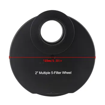 

Filter Wheel 5pcs 2in Manual Filters Wheel For Telescope Astrophotography AXYB