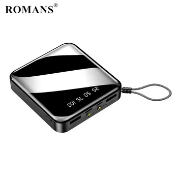 

Travel Mini Power Bank 30000mAh portable Charger Dual USB quick charge External battery Poverbank for Xiaomi mi iPhone Samsung