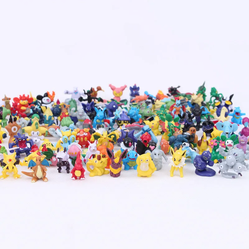 Takara Tomy кукла маленький размер Аниме Пикачу Покемон Действие Детские игрушки-персонажи дети подарки на день рождения 144 шт 5 см