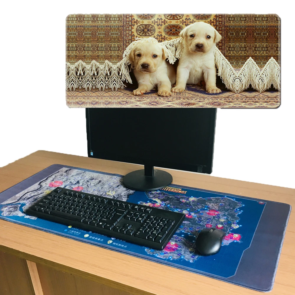 Extra Large Mouse Pad Big Computer Gaming Mousepad Anti-slip Natural Rubber Locked Edge Gaming Mouse Mat For Speed Keybaord Mice