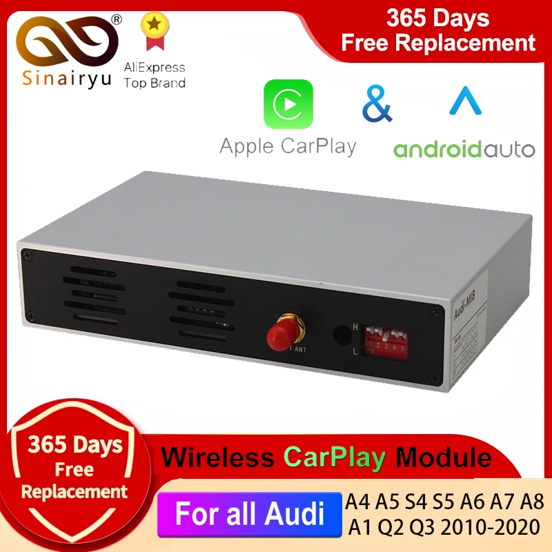 2022 kablosuz Apple CarPlay Audi A1 A3 A4 A5 A6 A7 A8 Q2 Q3 Q5 Q7 S4 S5