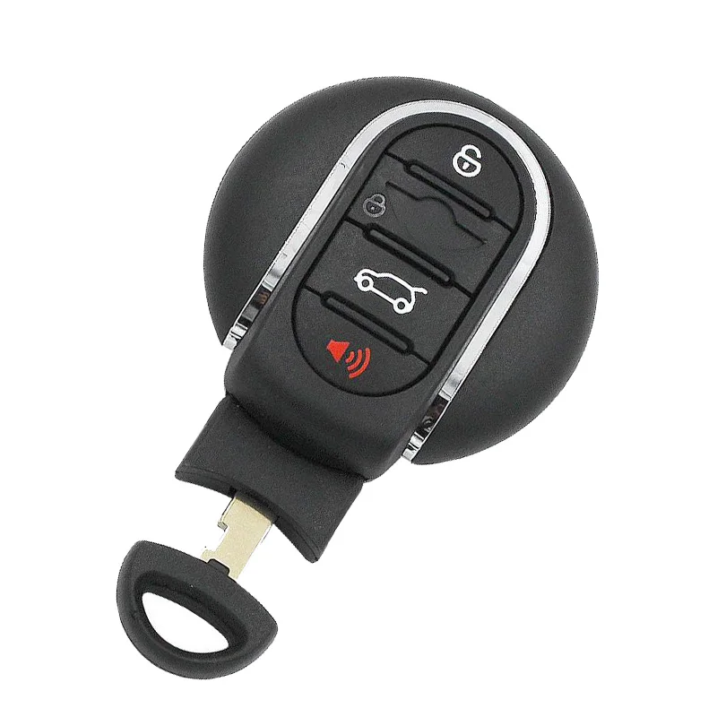OkeyTech для Bmw Mini Cooper R56 Автомобильный ключ оболочки Fob Сменный Чехол Корпус 2 3 кнопки вставки без выреза пустой аварийный клинок - Количество кнопок: 4 Button