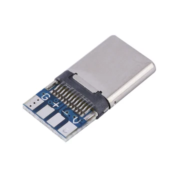 

20pcs 10pcs USB 3.1 Connector Type C 12PIN Fast Charging Male Socket Receptacle Adapter To Solder Wire & Cable PCB Board Module
