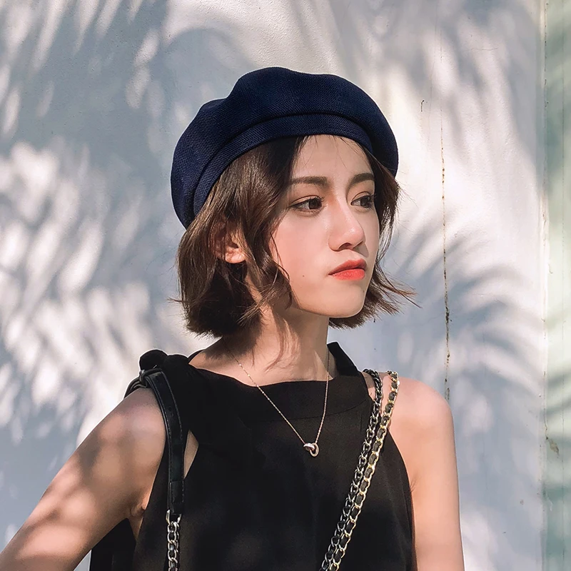 

2019 beret women's summer thin British breathable Japanese retro Joker spring tide net red painter hat