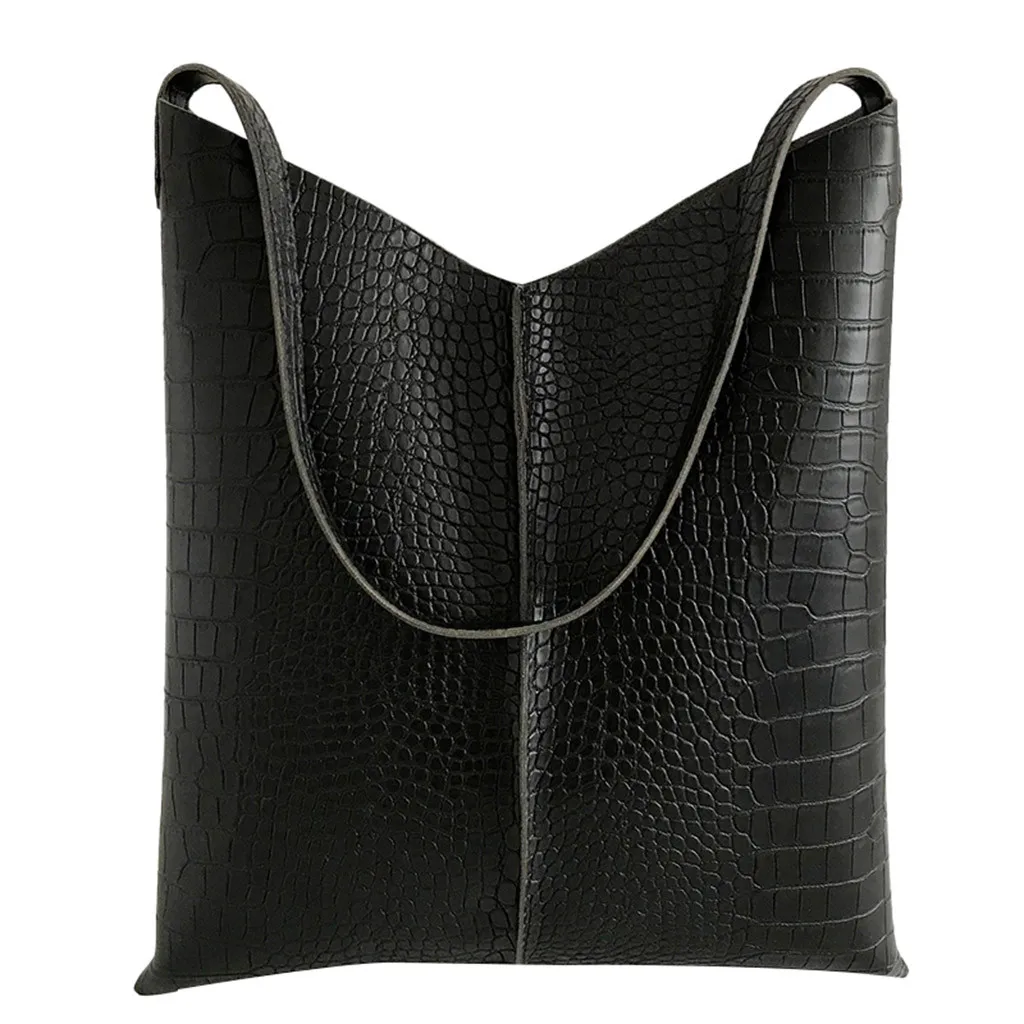 Puimentiua, винтажные женские сумки-мессенджеры, сумки через плечо, набор, женская сумка из крокодиловой кожи, кошелек, кожаная женская сумка