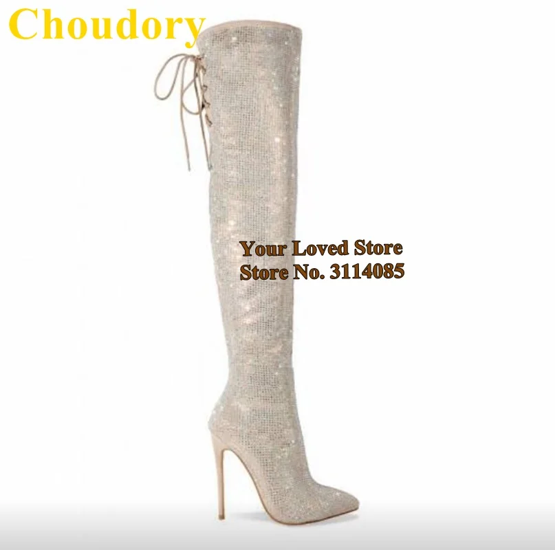 锥形跟钻及膝长靴 (24)