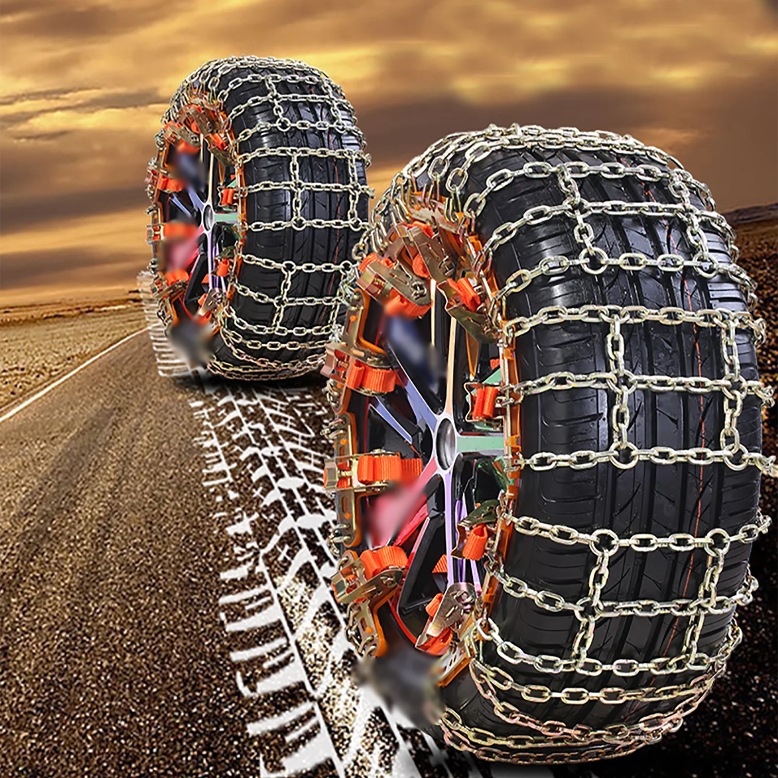 Steel Wheel Tire Snow Anti-skid Chains Car Truck SUV Emergency Winter  Driving Car Snow Chain at Rs 1739.73, Kayamkulam