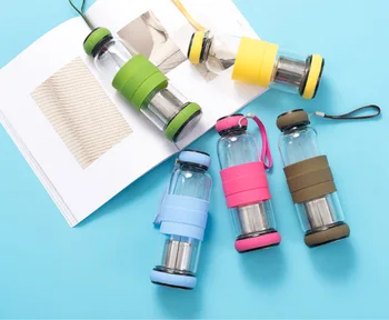 

ZOUNICH Plastic Sport Water Bottle Shaker Portable School Hiking Tour Drink Bottle For Leakproof Drinkware Glass Water Bottle