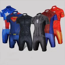 Супер герой, Мужской комплект Джерси для велоспорта, профессиональная гелевая велосипедная одежда, Триатлон, облегающий костюм, одежда для велоспорта, мужской костюм, комплект одежды