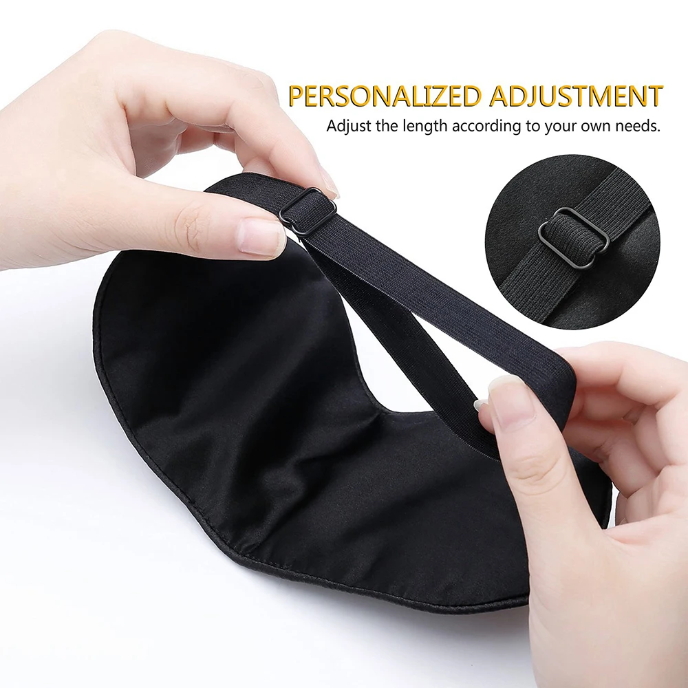 Ultra Soft Skin Friendly sleep mask Pure Natural Silk Fabric and Natural Cotton Filled Sleeping Eye 4