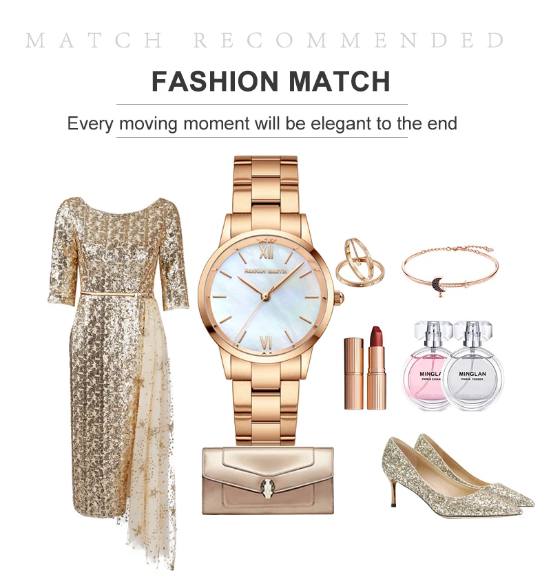 2021 NEW Japan Quartz Pearl Oyster Jade Stone White Shell Waterproof Ladies Full Stainless Steel Classic Wrist Watches for Women