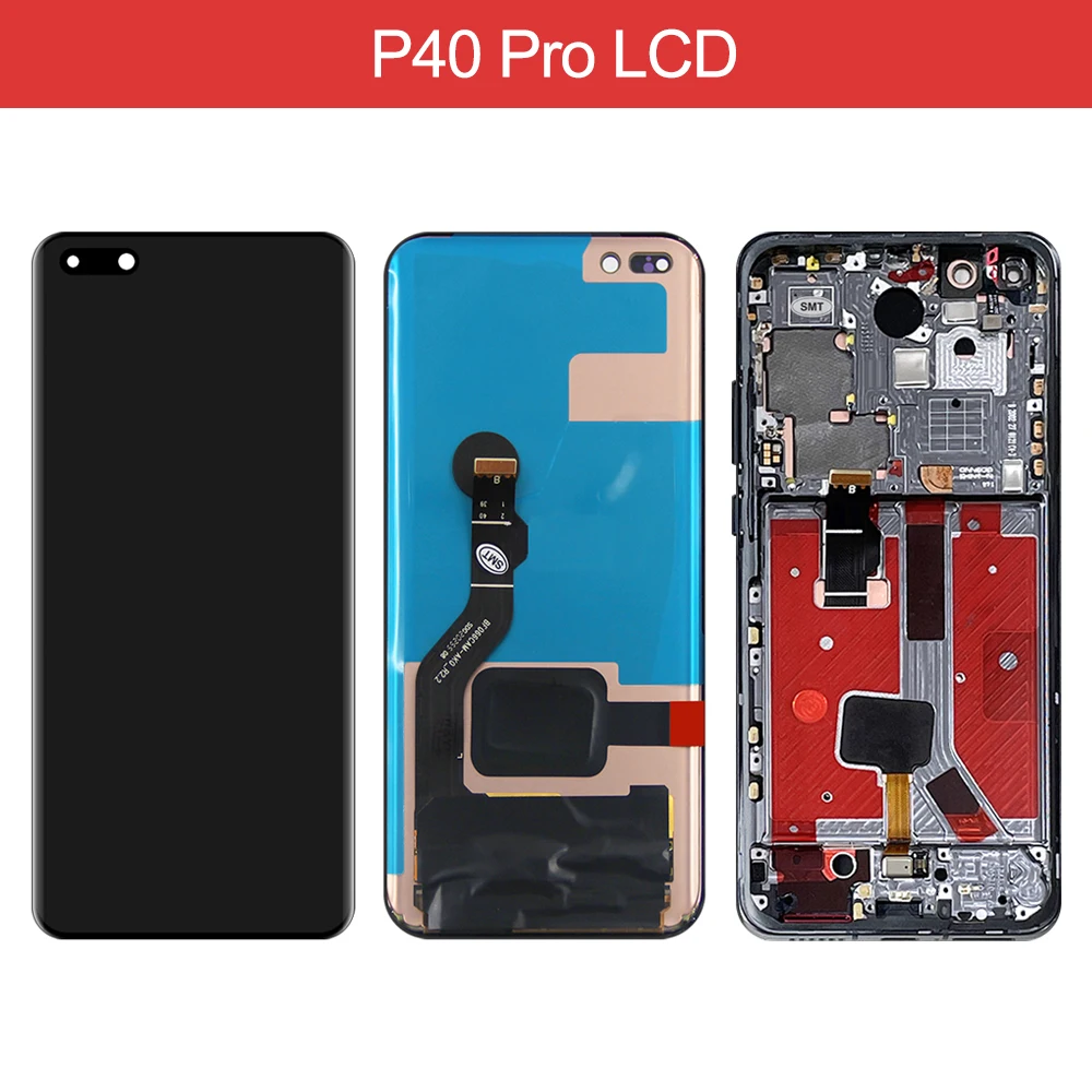For ORIGINAL 6.58''For Huawei P40 Pro Full LCD Display Touch Screen Digitizer Assembly For Huawei P40 Pro LCD Replacement Repair