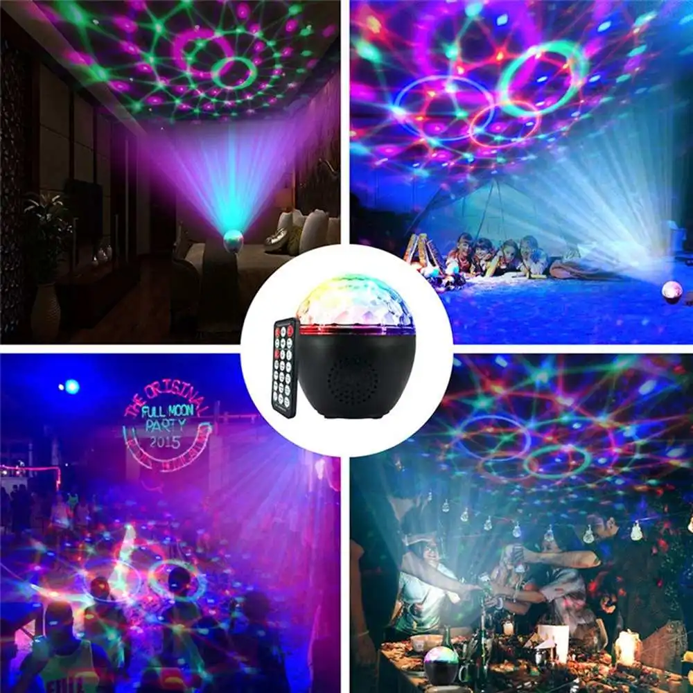 Светодиодный диско-светильник s DJ диско-шар Lumiere звуковой активированный лазерный проектор Эффект лампы 16 светильник s музыка рождество