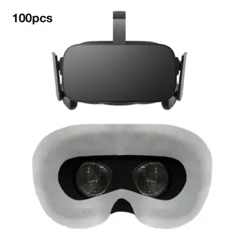 

Disposable VR Eye Mask Breathable Pure Cotton Sweat Absorbent VR Face Mask for Oculus Quest/Rift CV1/Rift S/HTC Vive Pro 100Pcs