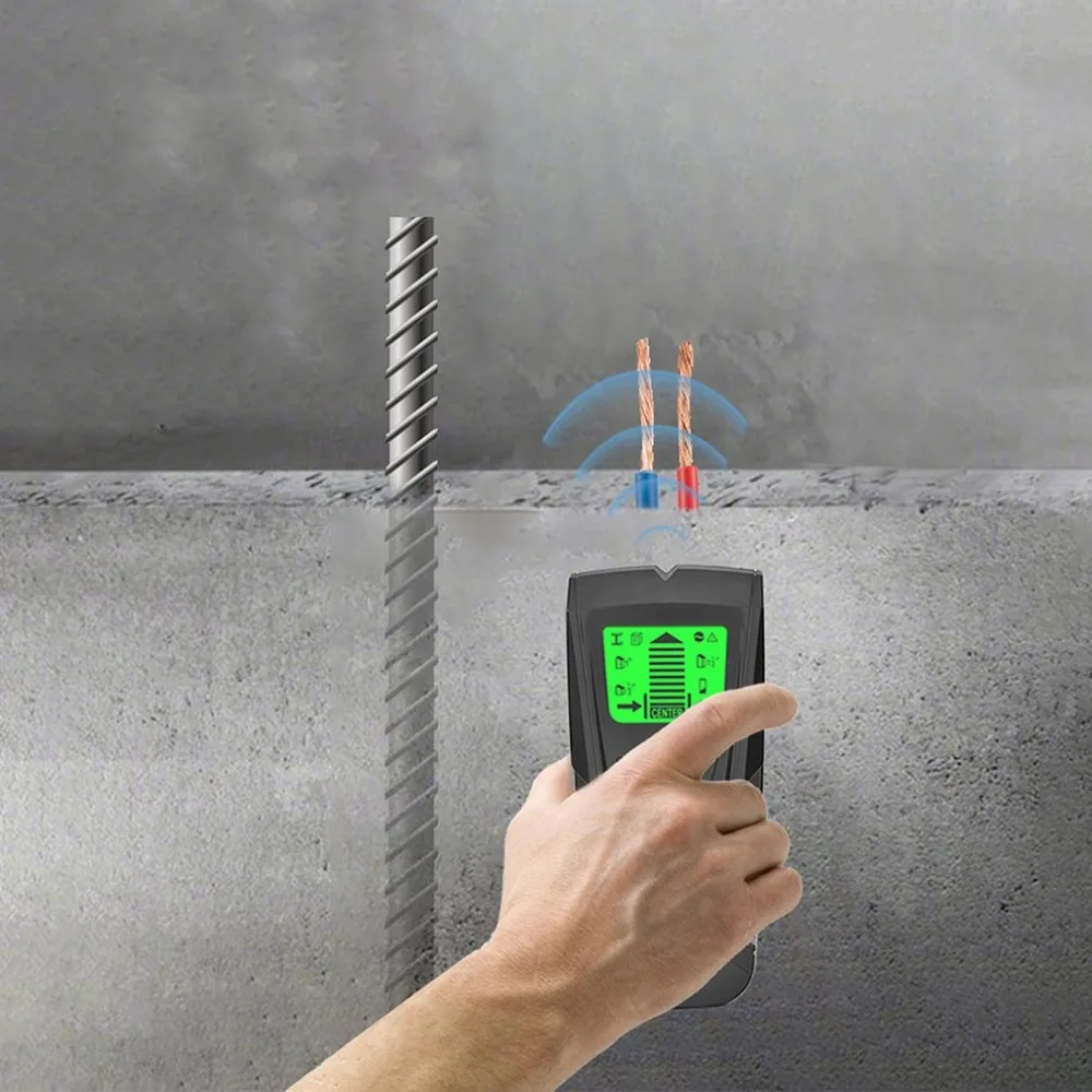 3 In 1 Metal Detector Find Metal Wood Studs Ac Voltage Live Wire Detect Wall Scanner Electric Box Finder Wall Detector