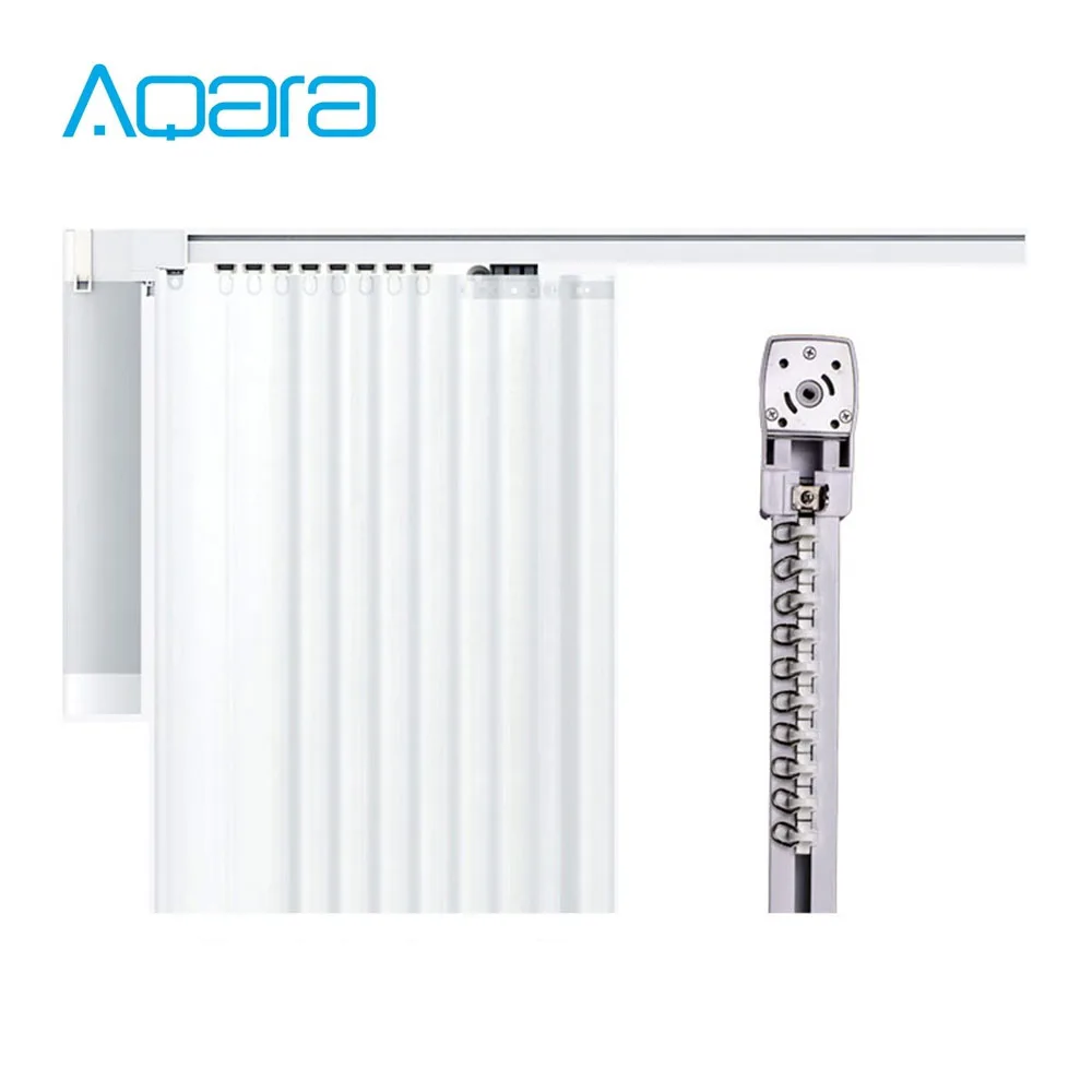 Aqara Smart Curtains Track Electric Rod Cornice Rail and Aqara Zigbee Motor Automatic Curtain Control System For Smart Home images - 6