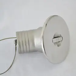 Bouchon 90 degrés sans clé pour remplissage de pont de bateau, 1 1/2 ", eau/gaz/carburant/DIESEL/déchets marins, acier 316 