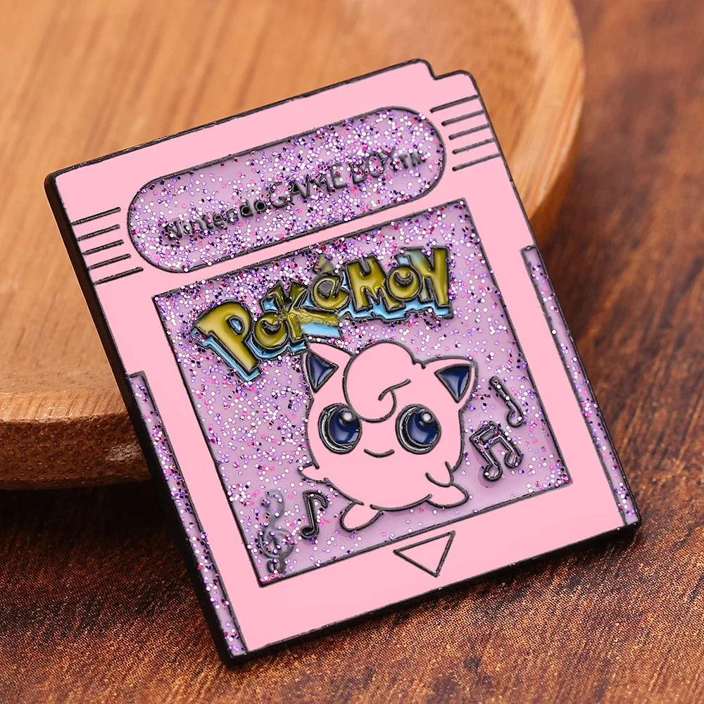 Розовая эмалированная булавка мультфильм значок Pokemons Jigglypuff Броши для женщин мужчин аниме нагрудная булавка брошь бижутерия рюкзак детский подарок
