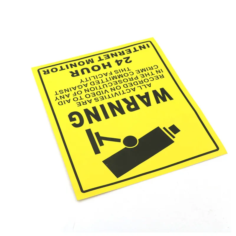 CCTV Security Camera System Warning Sign Sticker Decal Surveillance 200mm*250mm