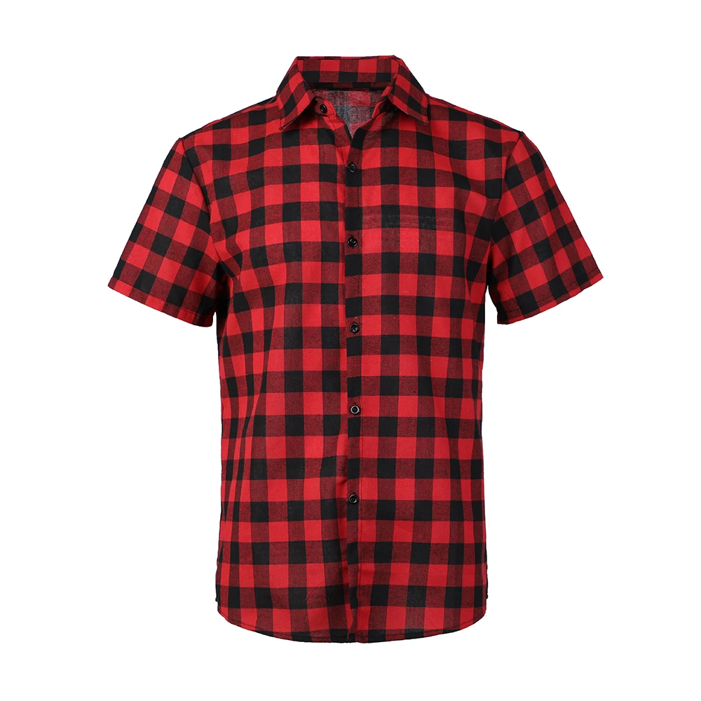 Мужские клетчатые рубашки PUI TIUA, мужские рубашки, летняя мода, Chemise Homme, мужские клетчатые рубашки с коротким рукавом, рубашки для мужчин, блузки Camisa