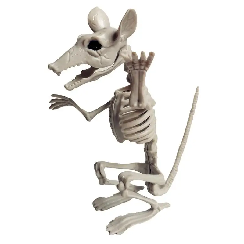 

1PC Halloween Mouse Skeleton Halloween Venue Layout Props Halloween Props Fake Mouse Skeleton For Haunted House Bars